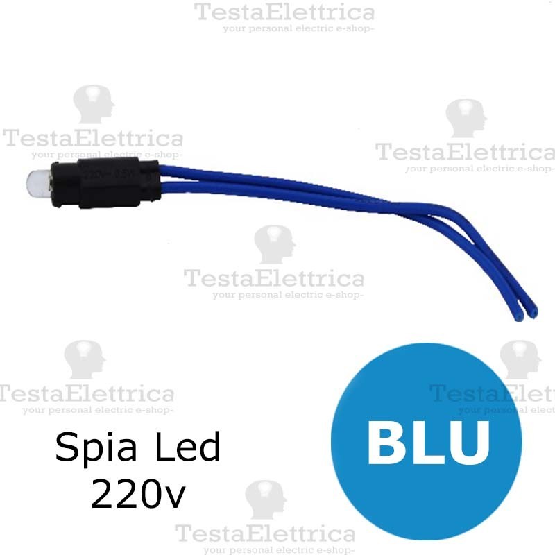 Bticino axolute h4743b/230 lampada led 230 volt blu