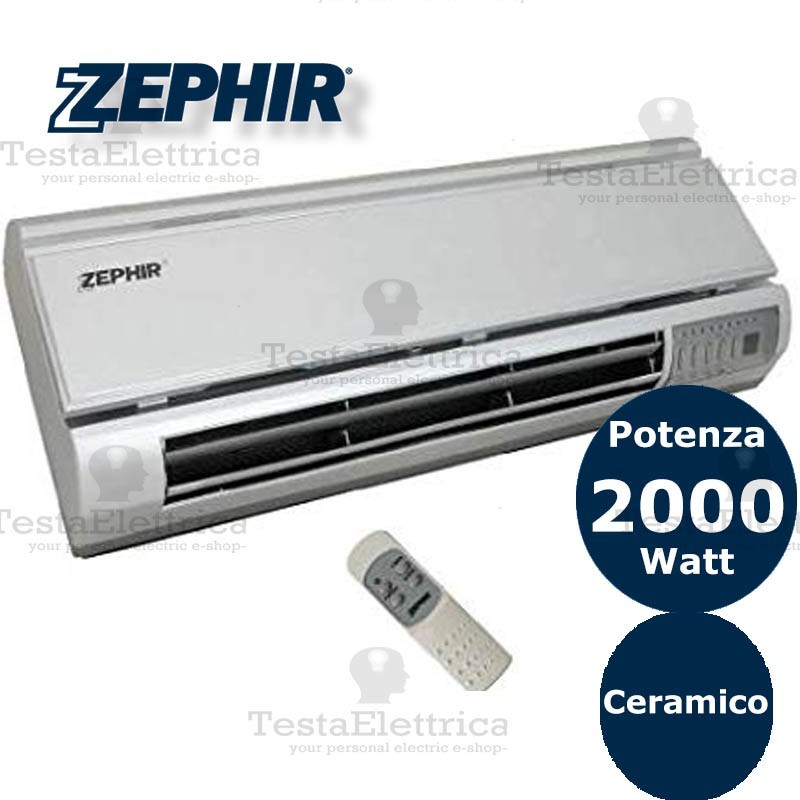 Zephir zmw2010s termoventilatore da parete 2000w