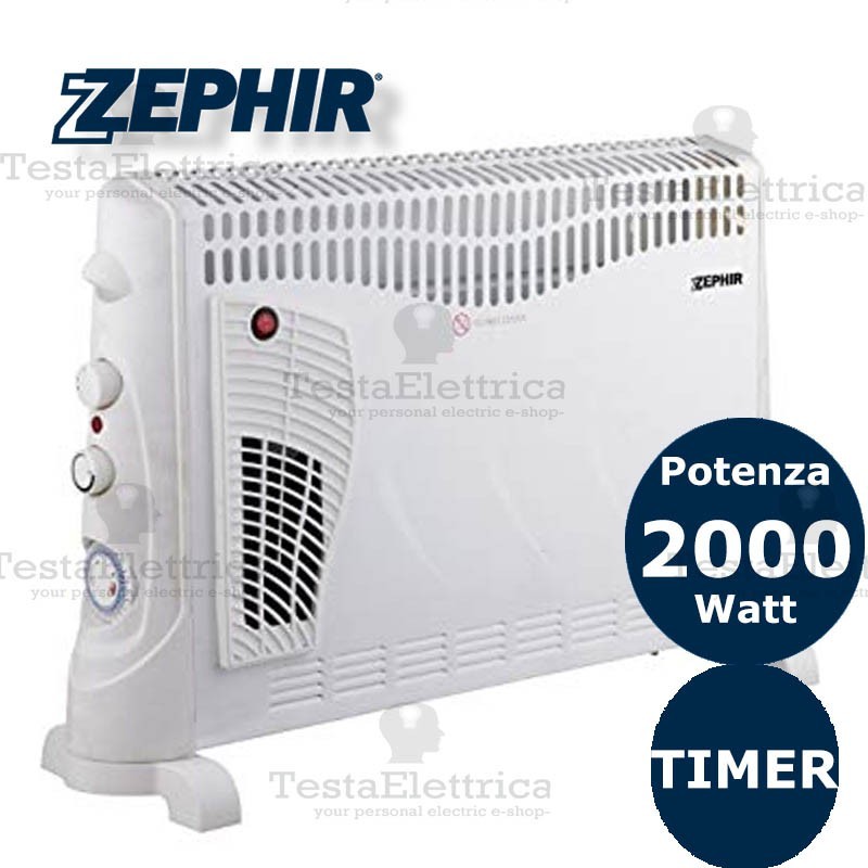 Zephir Termoconvettore a Parete 2000W ZMW4000V - niclick
