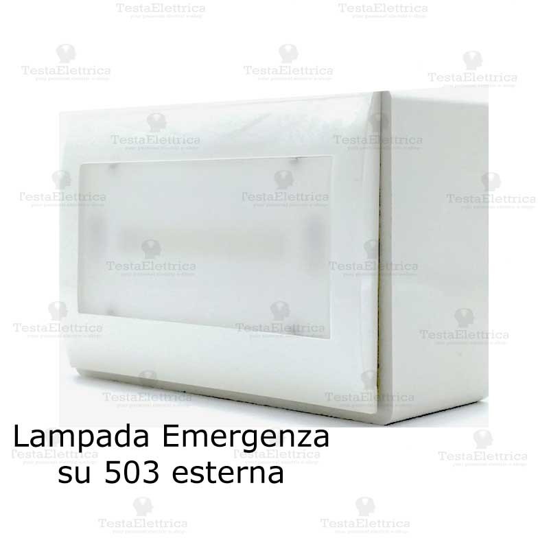 Lampada d' emergenza per scatole 503 da parete