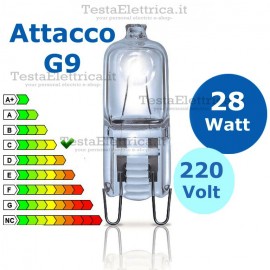 Faidanet. Set 2 lampadine alogene a goccia 28w