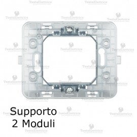 Supporto 2 moduli compatibile con serie Bticino Matix