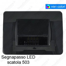 Segnapassi LED cornice Nera design Matix