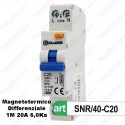 Interruttore Magnetotermico Differenziale 1M 20A 220V Sandasdon