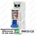 Interruttore Magnetotermico Differenziale 1M 25A 220V Sandasdon