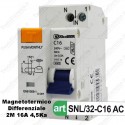 Interruttore Magnetotermico Differenziale 2M 16A 220V Sandasdon