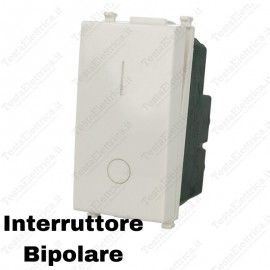 INVERTITORE BIPOLARE con spia luminosa compatibile con vimar plana