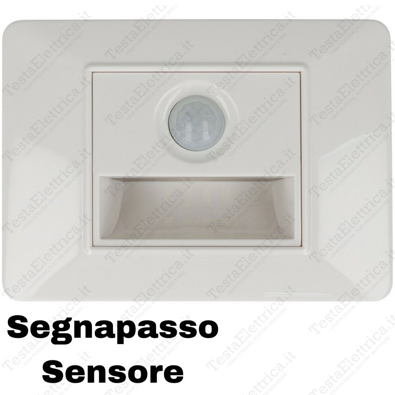 Segnapasso Led Con Sensore movimento per scatola 503 luce fredda 6500k - -  LAMPADE E DISPOSITIVI LED DI EMERGENZA