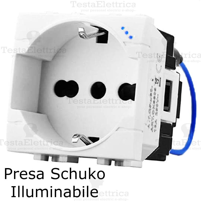 Presa schuko 10/16A compatibile con living light international air