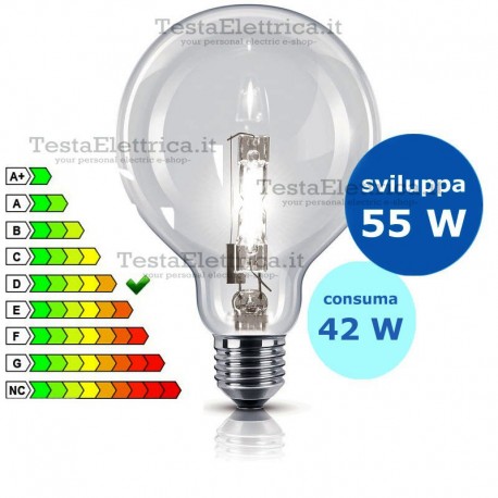 LampAda a Globo Alogena Halo Globe 42 Watt E27 Wiva