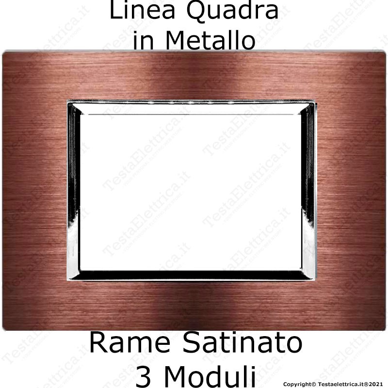 Placca 7 Moduli Argento In Plastica Compatibile Bticino Living Light