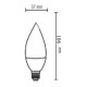 Lampadina a led oliva 6 Watt E14 Gbc