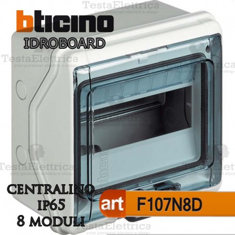 Bticino F107N8D Centralino IP65 linea Idroboard 8 moduli alle intemperie