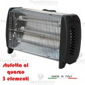 Stufa al quarzo made in italy 1200w q3 ecm