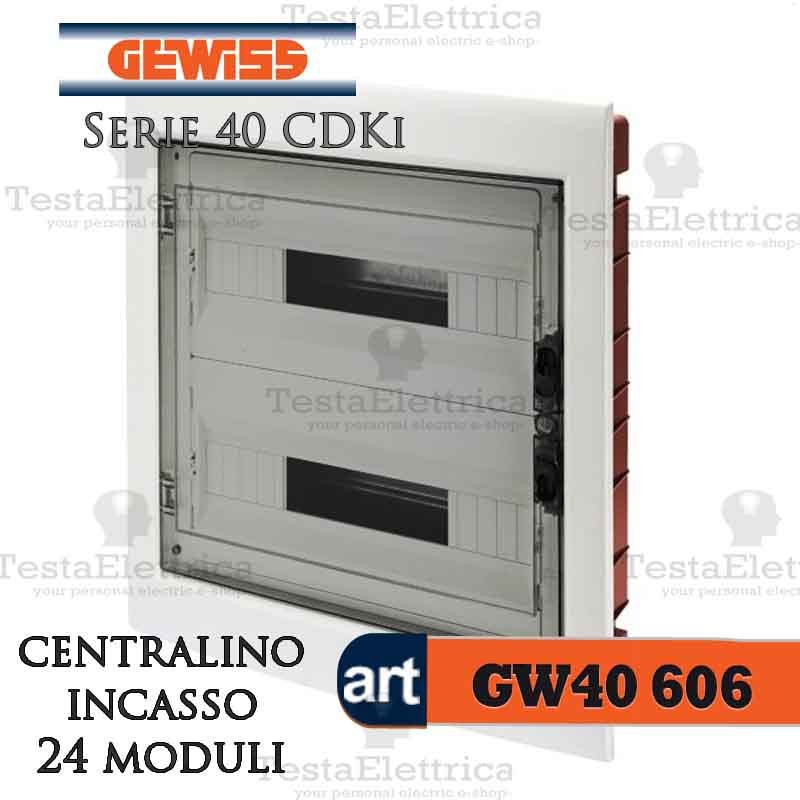 Quadro elettrico 24 moduli Gewiss GW40047 protezione IP40