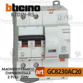 Interruttore Automatico Magnetotermico 1P+N 1 Modulo 16A Siemens 5SL30167