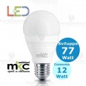 Lampadina a led goccia 12 Watt E27 Melchioni