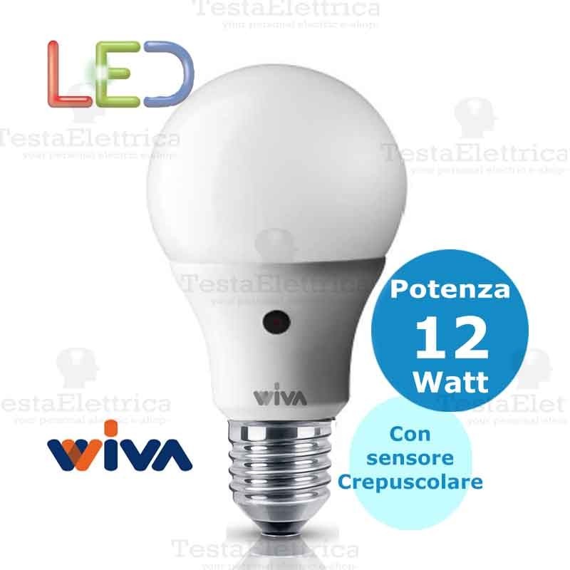 Lampada LED Con 10,5W Luce Calda Con Sensore Crepuscolare - Coop LED