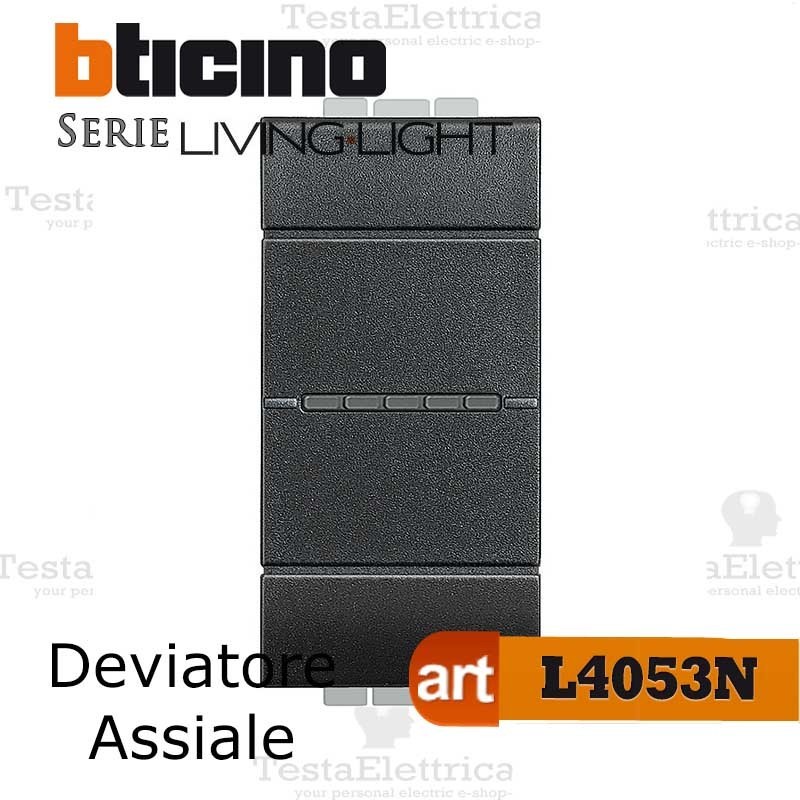 Bticino L4055N- Pulsante assiale Antracite LivingLight