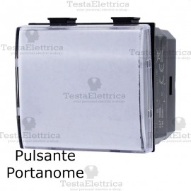 Pulsante portanome compatibile con serie Bticino Matix