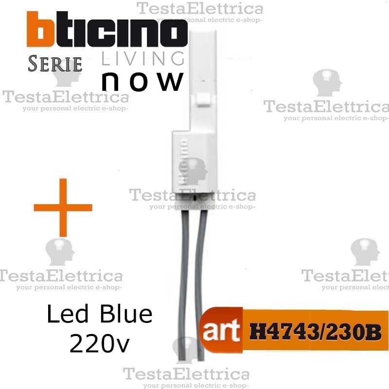 Bticino Living Now Interruttore bipolare 1/0 Sabbia 2P 16AX 250Vac  illuminabile 1 modulo KM4002