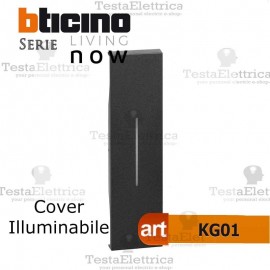 Cover nera illuminabile bticino living now KG01