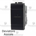 Deviatore assiale compatibile con serie Bticino LivingLight